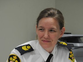 Intelligencer file photo
Quinte West OPP Detachment Commander Insp. Christina Reive said a new street crime unit will replace the property crime and community drug action units.