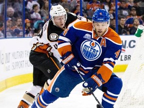 Kingston minor hockey grad Taylor Hall, of the Edmonton Oilers, was left off of Canada's World Cup of Hockey roster, which was finalized Friday. (Jason Franson/The Canadian Press)