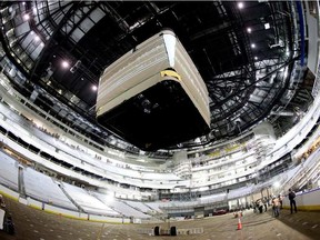 The interior of the under construction Rogers Place arena, in Edmonton on Sunday, May 29, 2016.