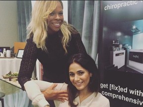 Dr. Liza and Emmanuelle Chriqui. (Supplied Photo)