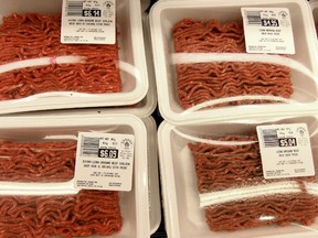 Package ground beef at a grocery store in Vancouver, B.C. on Tuesday April 22, 2014. Carmine Marinelli/Postmedia Network file