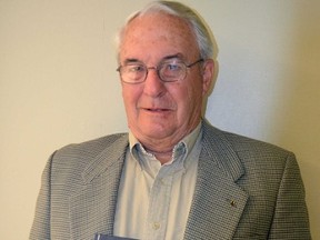Herb Warren, publisher of The Elgins: From Armour to Engineers 1977-2016, proudly shows off his copy of the brand new regimental history book. The former commanding officer of The Elgins partnered up with noteworthy writer Len Curchin on the project. It's the second Elgins history book the two have worked on together.