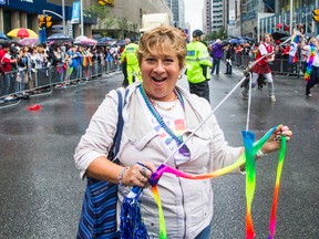 Toronto Sun columnist Sue-Ann Levy at last year's Pride Parade. (ERNEST DOROSZUK, Toronto Sun)