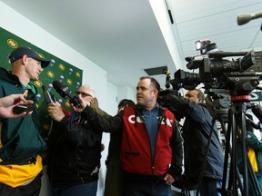 Edmonton Eskimos head coach Jason Maas says the coaching staff is excited by how readily the players are buying into the new philosophy he brings to the team this season. (Ian Kucerak)