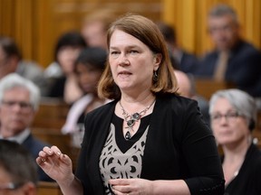 Minister of Health Jane Philpott responds to a question during Question Period in the House of Commons, Monday, May 30, 2016 in Ottawa. THE CANADIAN PRESS/Adrian Wyld