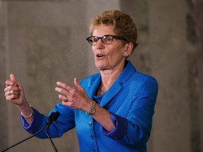 Ontario Premier Kathleen Wynne. (THE CANADIAN PRESS/Codie McLachlan)