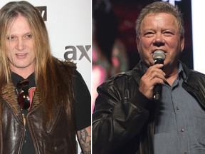 Sebastian Bach, left, and William Shatner. (WENN.COM photos)