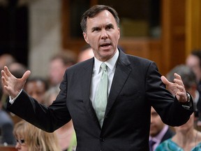 Finance Minister Bill Morneau answers a question during Question Period in the House of Commons on Parliament Hill in Ottawa on Tuesday, May 31, 2016. THE CANADIAN PRESS/Adrian Wyld