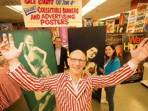 David Mirvish is enthusiastic about the coming weekend sale of antiques, posters and more at Honest Ed's June 1, 2016. (Stan Behal/Toronto Sun)