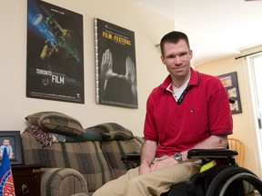 Londoner Jon Higgins, who is working toward a career in videography and filmmaking, says finding a full-time job is hard because many employers see the negative aspects ? and not the benefits ? of hiring people with a disability.  (CRAIG GLOVER, The London Free Press)