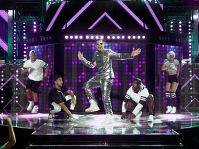 This image released by Universal Pictures shows Andy Samberg in a scene from "Popstar: Never Stop Never Stopping." (Universal Pictures)