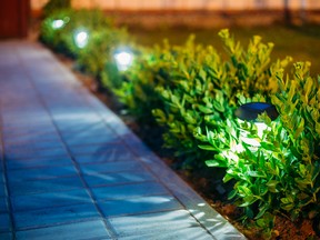 The more outdoor lights, the better. Use solar lights absolutely everywhere along sidewalks and on patios.