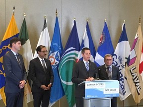 Brian Bowman and other big-city mayors met with federal Infrastructure Minister Amarjeet Sohi Thursday.