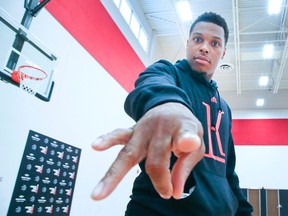 Kyle Lowry of the Toronto Raptors at the Biosteel Centre in Toronto on May 28, 2016. (Veronica Henri/Toronto Sun/Postmedia Network)