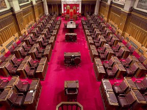 The Senate chamber on Parliament Hill is shown in a May 28, 2013 photo. THE CANADIAN PRESS/Adrian Wyld