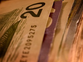 Getty - Canadian money bills
