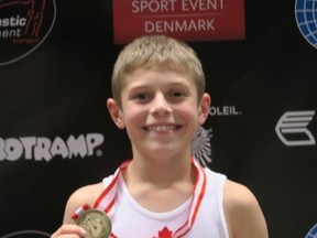 Gavin Dodd won two gold medals in the double-mini trampoline and tumbling competition and a silver in the synchro trampoline competition this week at the 2016 Global News national championships at the University of Alberta’s Butterdome.