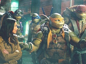 A scene from Teenage Mutant Ninja Turtles: Out Of The Shadows.