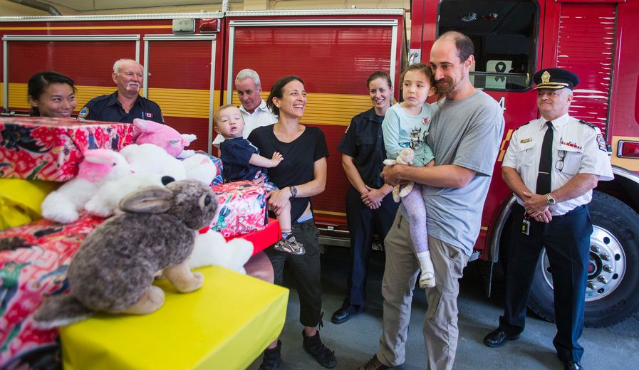 Firefighters help family after devastating blaze Toronto Sun