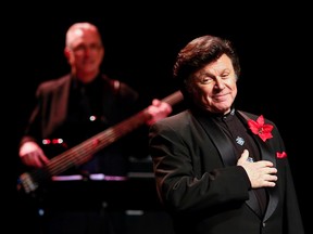 Canadian singer Bobby Curtola, seen here in performance in Peterborough in December 2015, died Saturday, June 4, 2016, in Edmonton.