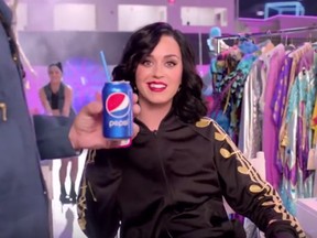 A screengrab of Katy Perry in her Pepsi Super Bowl commercial. (YouTube)