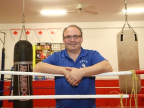 Gord Apolloni, of Top Glove Boxing Boxing Academy in Sudbury, Ont., just recently returned after helping to coach the women's national team at the world championships in Kazakhstan. John Lappa/Sudbury Star/Postmedia Network