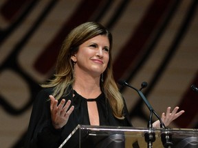 Interim Conservative leader Rona Ambrose speaks during the annual Press Gallery Dinner at the Canadian Museum of History on Saturday, June 4, 2016 in Gatineau. THE CANADIAN PRESS/Justin Tang