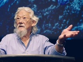 David Suzuki in an Ontario Liberal government ad supporting climate change action plan. (Screengrab)