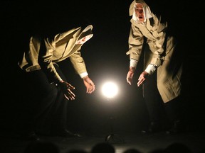 Alistair Knowles and Stephanie Morin-Robert perform Bushel and Peck at the Fringe Festival. (MIKE HENSEN, The London Free Press)