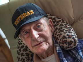 Petter Blindheim is seen in his home in Halifax on Friday, June 3, 2016. Blindheim, a 94-year-old Canadian who was decorated while serving with Allied naval convoys in the Second World War, has been struggling to gain entry to a Halifax hospital that cares for veterans. THE CANADIAN PRESS/Tim Krochak