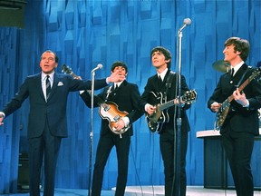 The Beatles on The Ed Sullivan Show in 1964. (Handout photo)