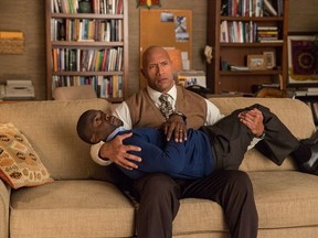 Dwayne Johnson and Kevin Hart in "Central Intelligence."