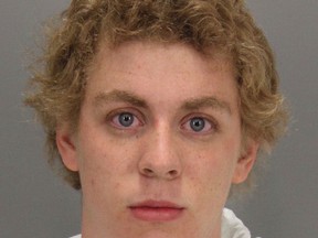 This January 2015 booking photo released by the Santa Clara County Sheriff's Office shows Brock Turner. The former Stanford University swimmer was sentenced last week to six months in jail and three years' probation for sexually assaulting an unconscious woman, sparking outrage from critics who say Santa Clara County Judge Aaron Persky was too lenient on a privileged athlete from a top-tier swimming program. (Santa Clara County Sheriff's Office via AP)