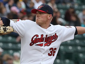 Winnipeg Goldeyes starting pitcher Kyle Anderson had a day to forget in Sioux City on Wednesday. (Kevin King/Winnipeg Sun file photo)