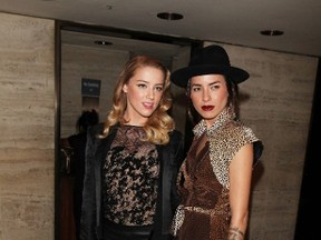 Amber Heard with Tasya Van Ree. (WENN.COM)