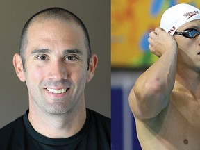 George Papadakos and Olympic swimmer Evan Van Moerkerke.