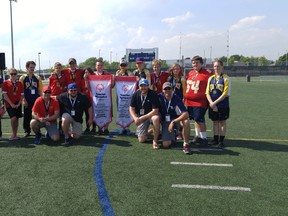 Napanee and Sydenham soccer teams won Special Olympics Ontario Schools Championships in Oshawa last week. (Supplied photo)