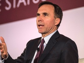 Finance Minister Bill Morneau speaks at the 'Canada Summit: Disrupting the Status Quo', in Toronto, Wednesday, June 8, 2016. THE CANADIAN PRESS/Eduardo Lima
