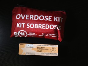 A box of the opioid antidote naloxone.
Getty Images