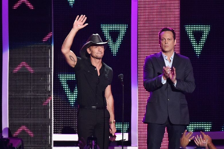 Tim McGraw and Daughter at CMT Awards 2016