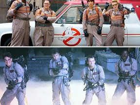 The new and old casts of Ghostbusters. (Handout photos)
