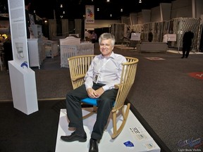 The Etoffe rocking chair is the first winner of the Best Chair Award at the Canadian Furniture Show.