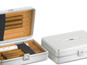 The cigar aficionado will be stoked to get this Rimowa humidor.