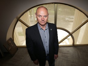 Moe Sabourin, president of the Winnipeg Police Association, announced the launch of the union's "Neighbour to Neighbour" initiative. (Kevin King/Winnipeg Sun file photo)
