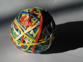elastic band ball