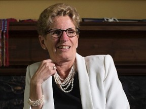 Ontario Premier Kathleen Wynne is photographed in her office in Queen's Park Thursday, June 9, 2016. (THE CANADIAN PRESS/Chris Young)