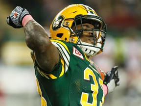 Eskimos RB Shakir Bell says his primary goal is to score a touchdown, something he failed to do last year during an otherwise productive season. (File)