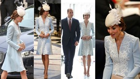 Kate Middleton channels Queen Elizabeth in white lace dress