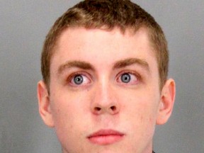 This undated booking file photo provided by Santa Clara County Sheriff shows Brock Turner, a former Stanford University swimmer, who received six months in jail for sexually assaulting an unconscious woman.  (Santa Clara County Sheriff via AP, File)
