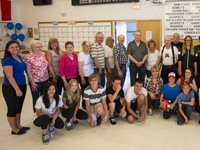 Whitecourt seniors and students from Percy Baxter and St. Joseph came together on Monday, June 6 for a floor curling match as part of celebrating Seniors Week. Various activities are scheduled throughout the week. Hannah Lawson | Whitecourt Star